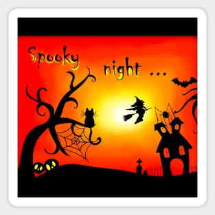 A Night of Spookiness Sticker